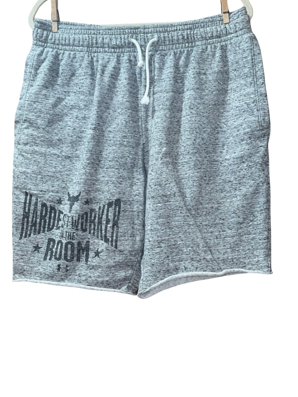 Under Armour Gray Heather Athletic Sweat Shorts with Graphic